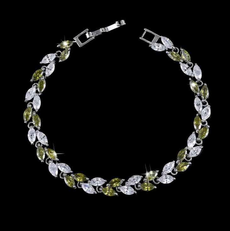 "LEAF" | AAAA Zircon Bracelet