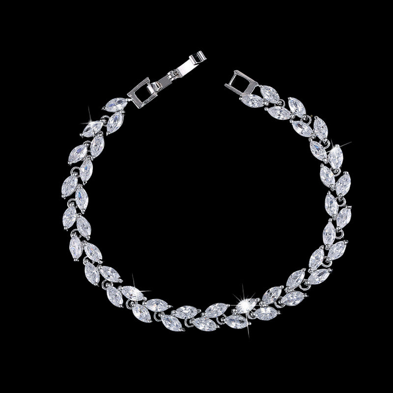 "LEAF" | AAAA Zircon Bracelet