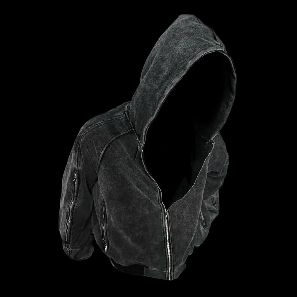 "ONLY DEATH IS FAILURE" | Stone Washed Heavyweight Hoodie